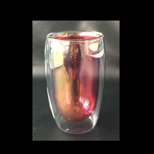 Double wall cup with colored inner cup