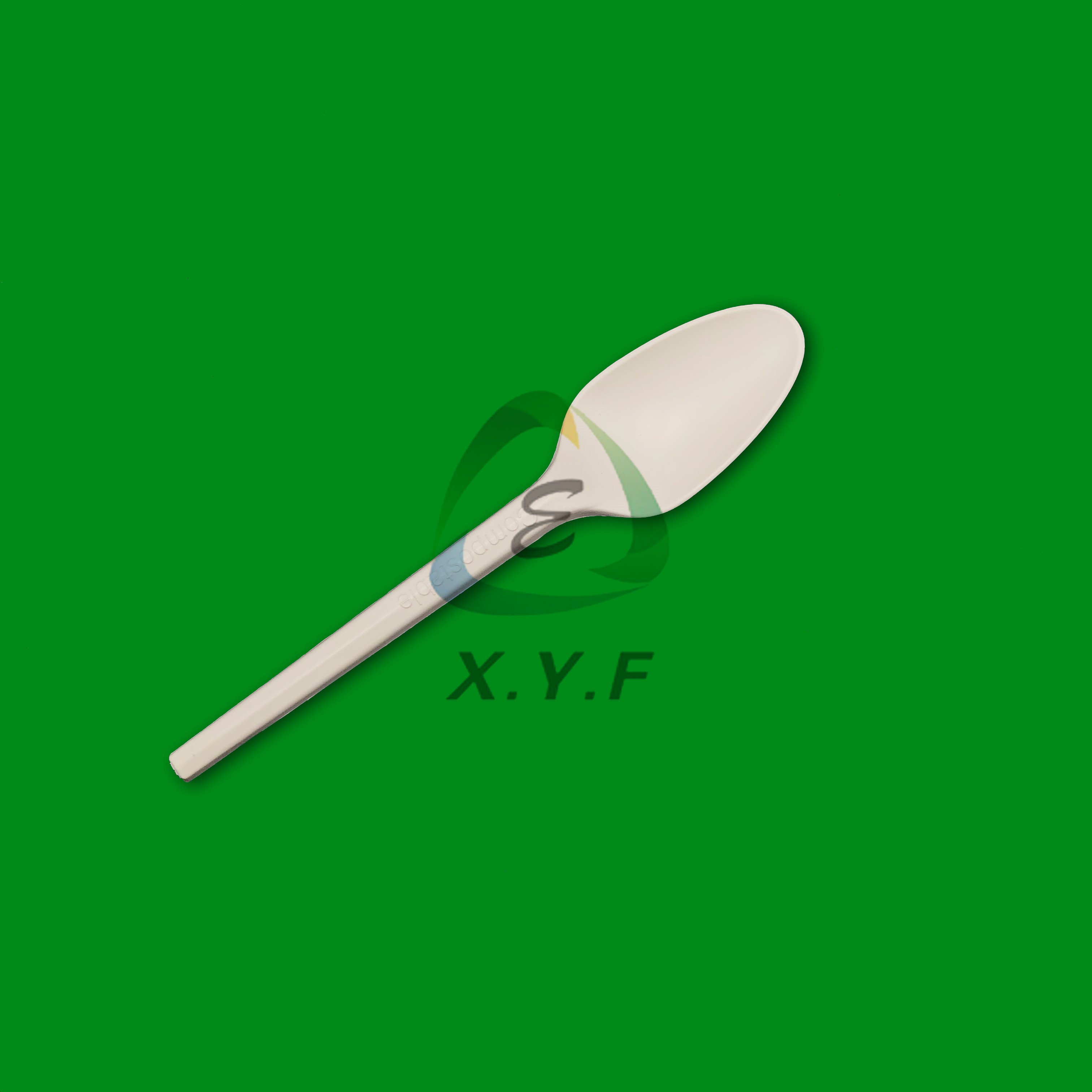 100% biodegradable and compostable CPLA spoons