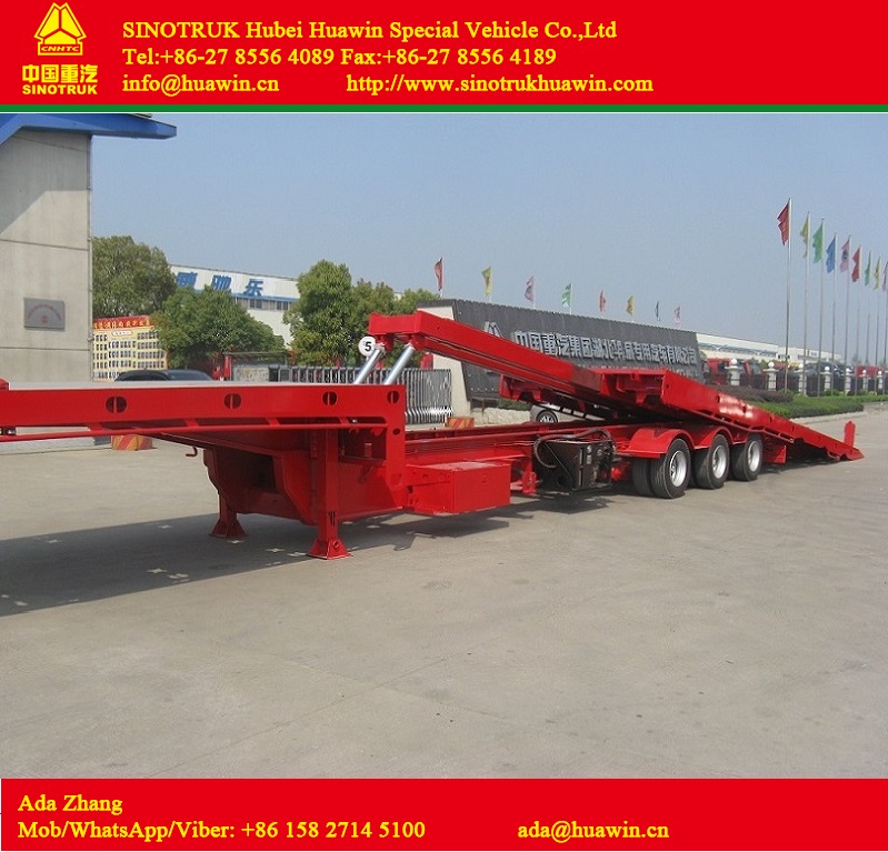3-Axle Drop Deck Wrecker Semi Trailer
