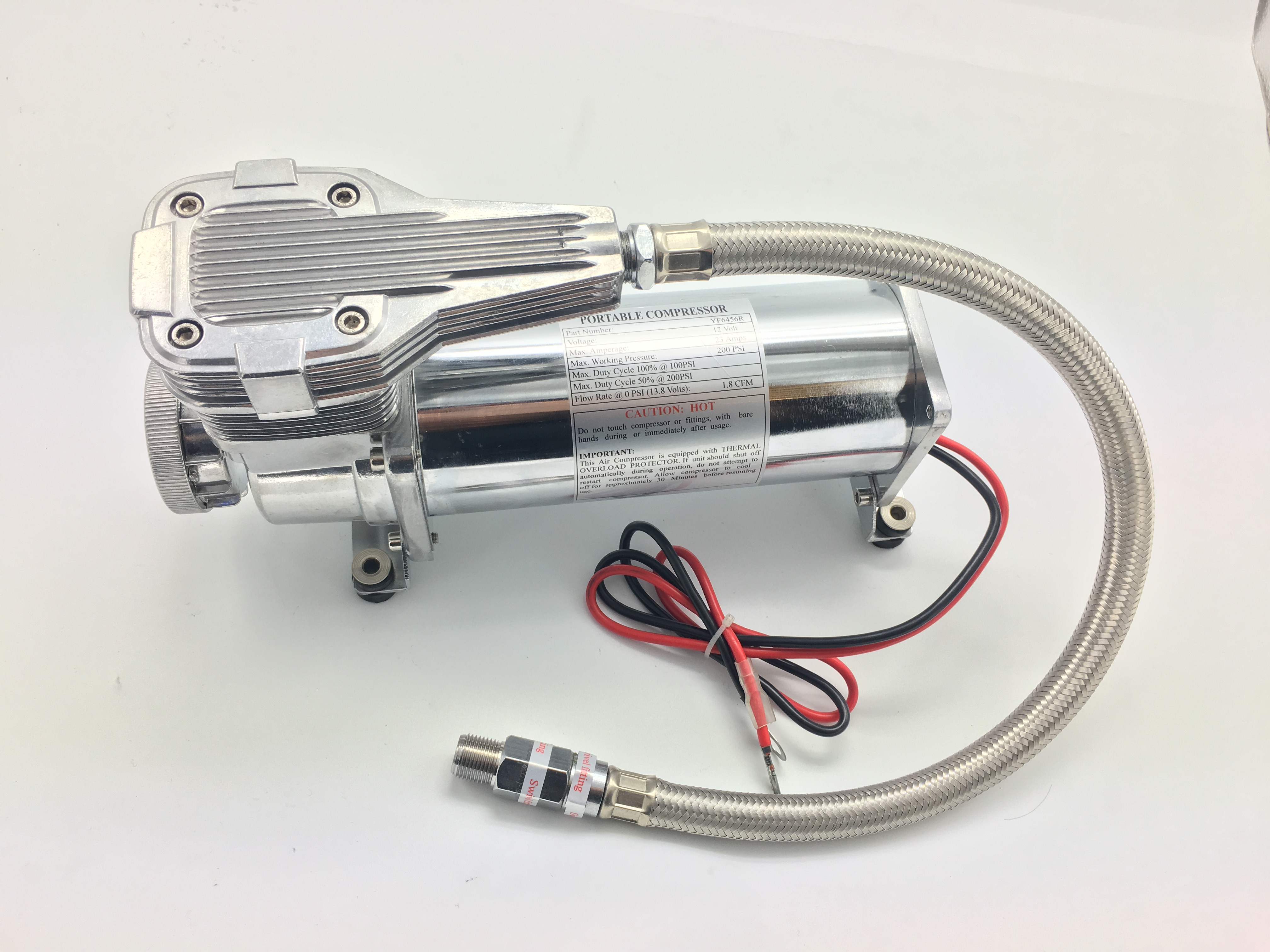 200psi 12V 24V Air Suspension Compressor For Air Bag Suspension Horn System