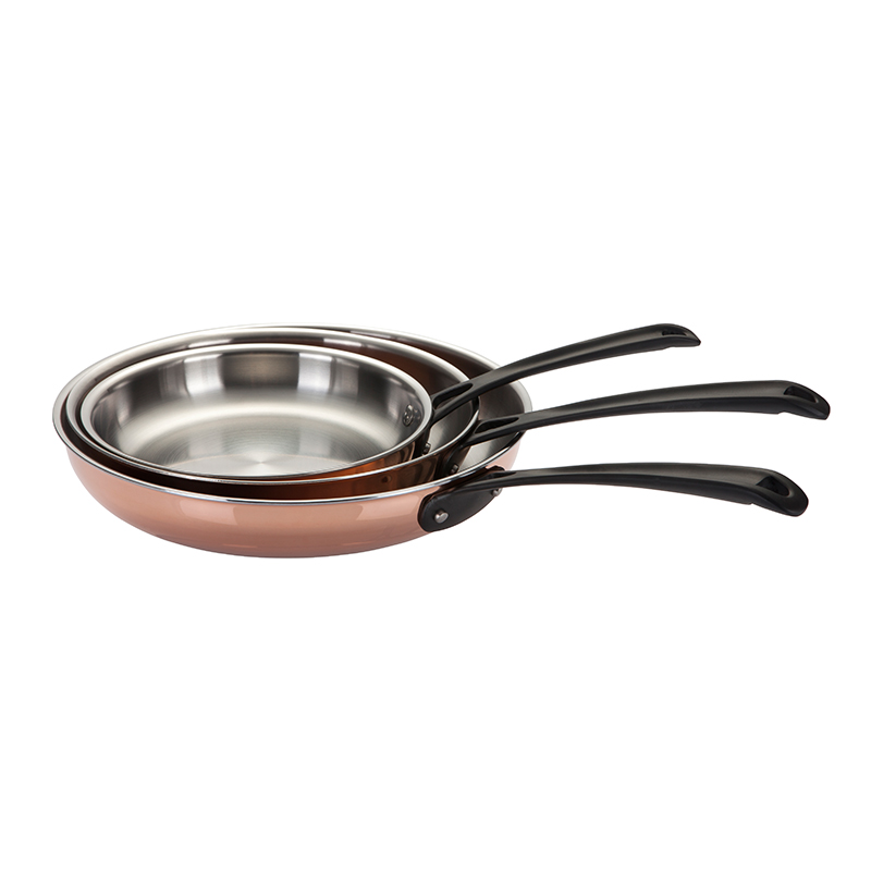 Copper 3ply frypan