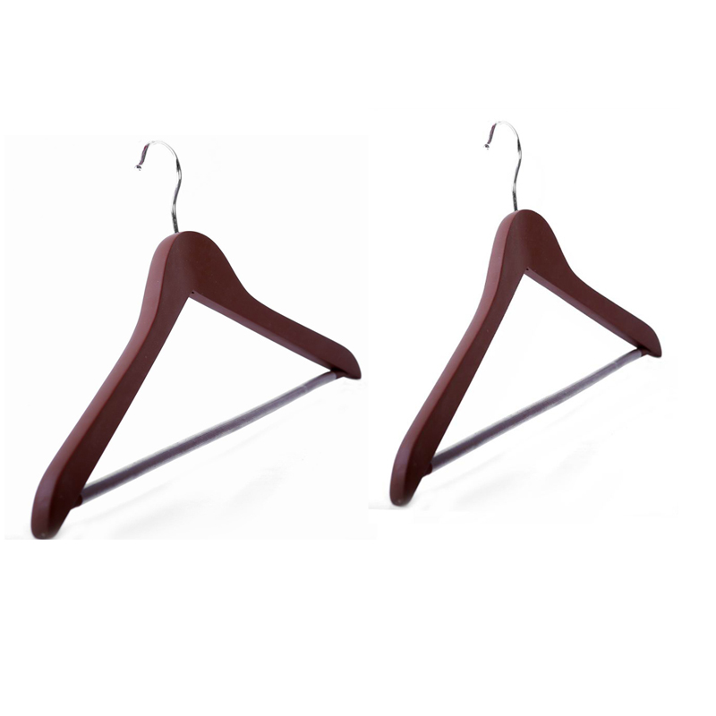 Personalized Wooden Rubber Coated Suit hangers