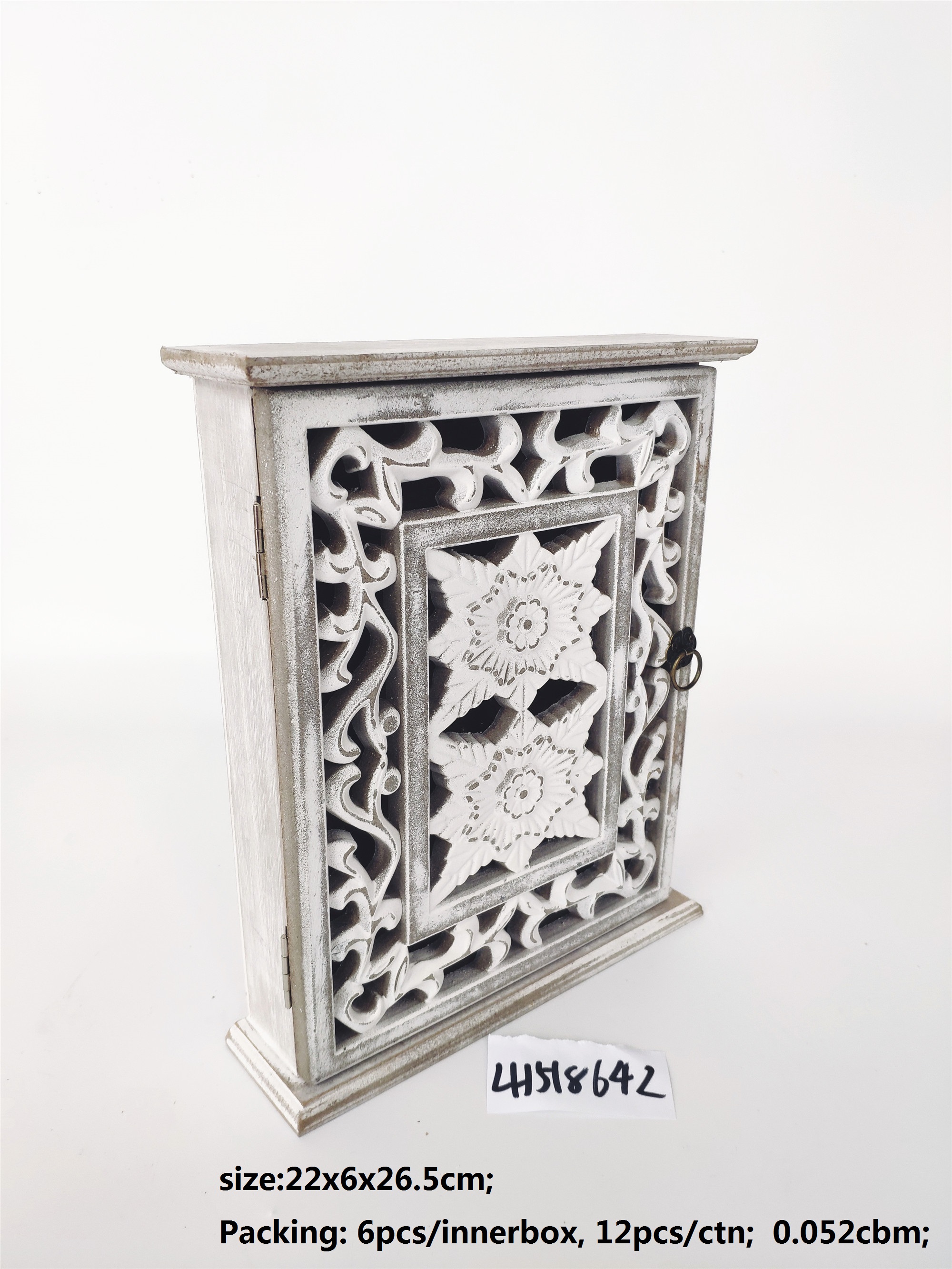 Vintage MDF decorative wall mounted key storage box