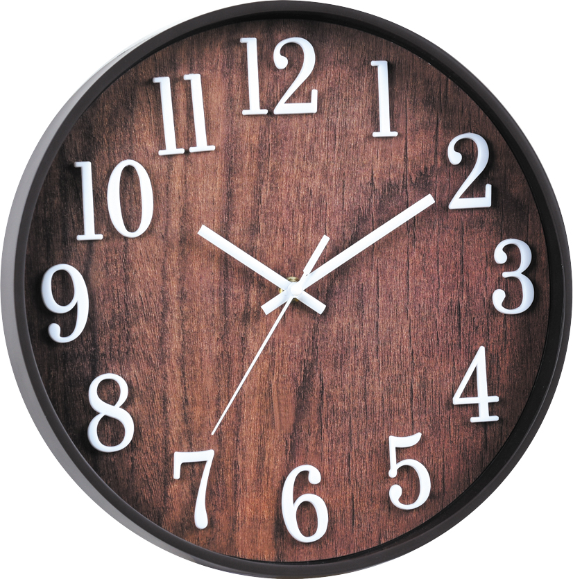 wall clock; quartz clock; best sale; gift; simple round clock; 12inch 30cm;sticker numbers；