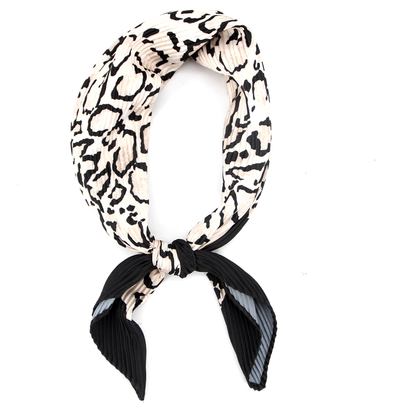 stylish leopard print soft comfortable thin lady neck scarf