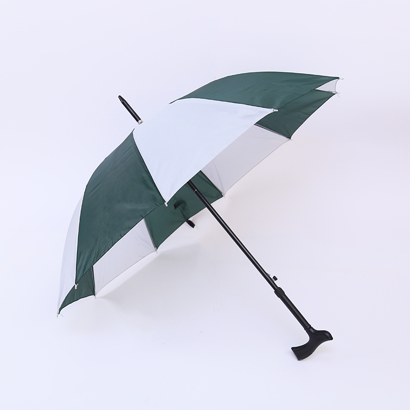 Umbrella with crutch
