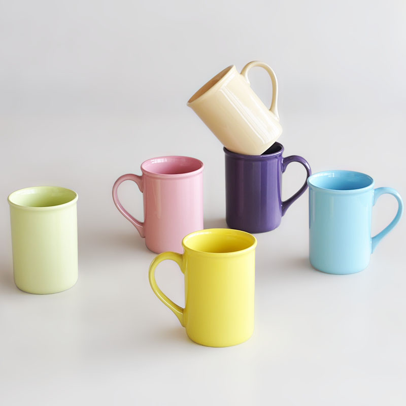 14oz can shape coffee mug stoneware multiple colors mug