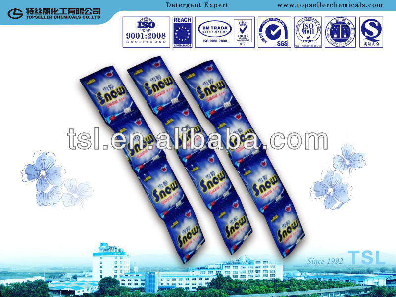 Sachet washing powder