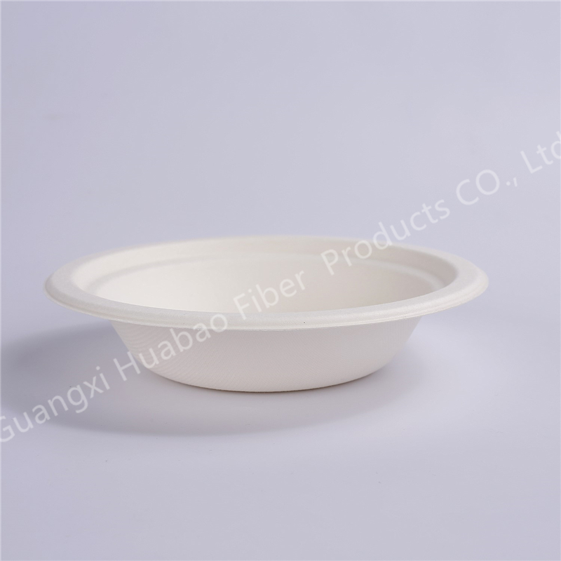 Biodegradable and Compostable Sugarcane Pulp 400ml Bowl