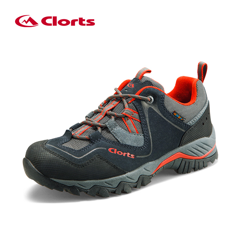 CLORTS Suede Leather Event Waterproof Rubber Outsole Trekking Shoes