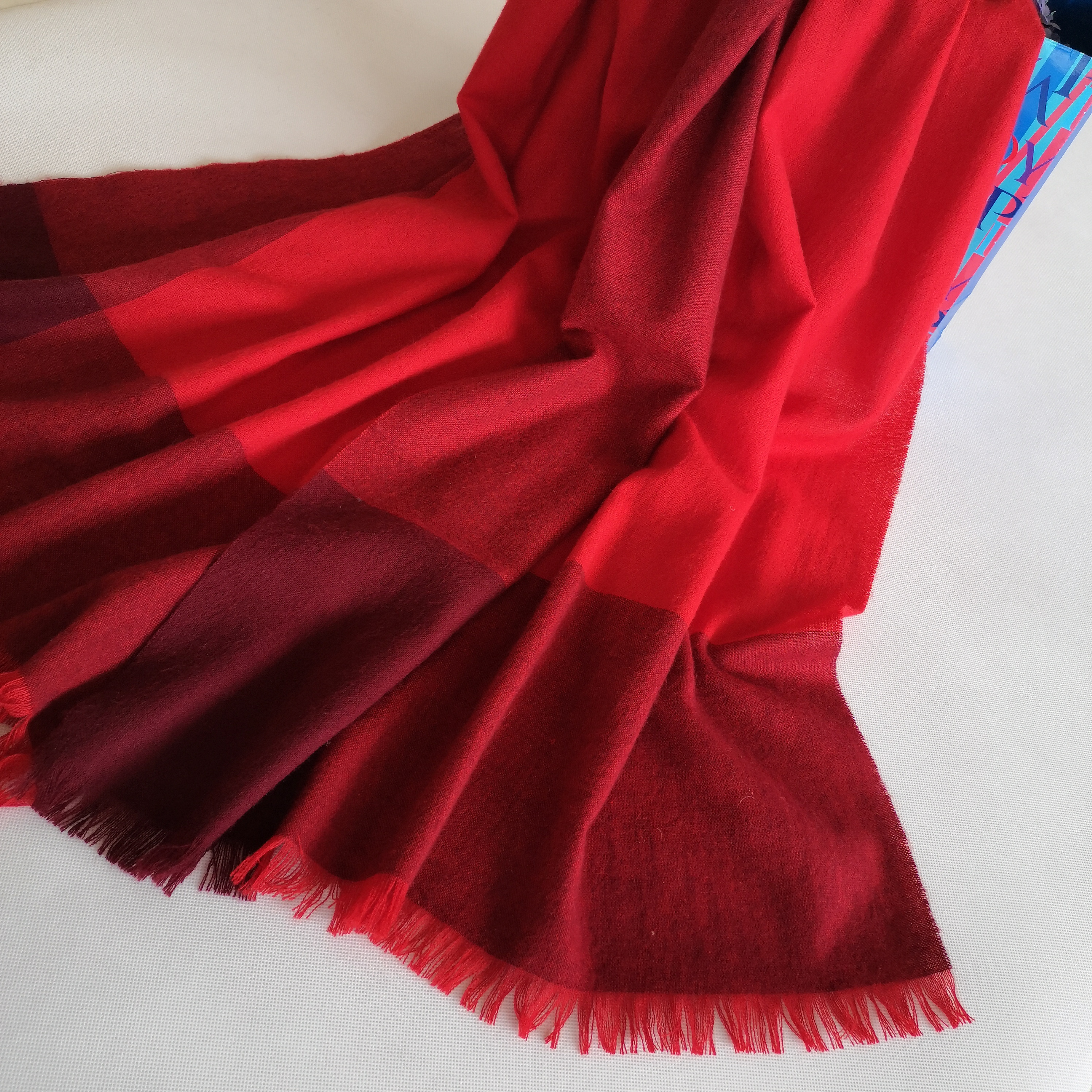 Woolen acrylic lambswool fuzzing Shawl