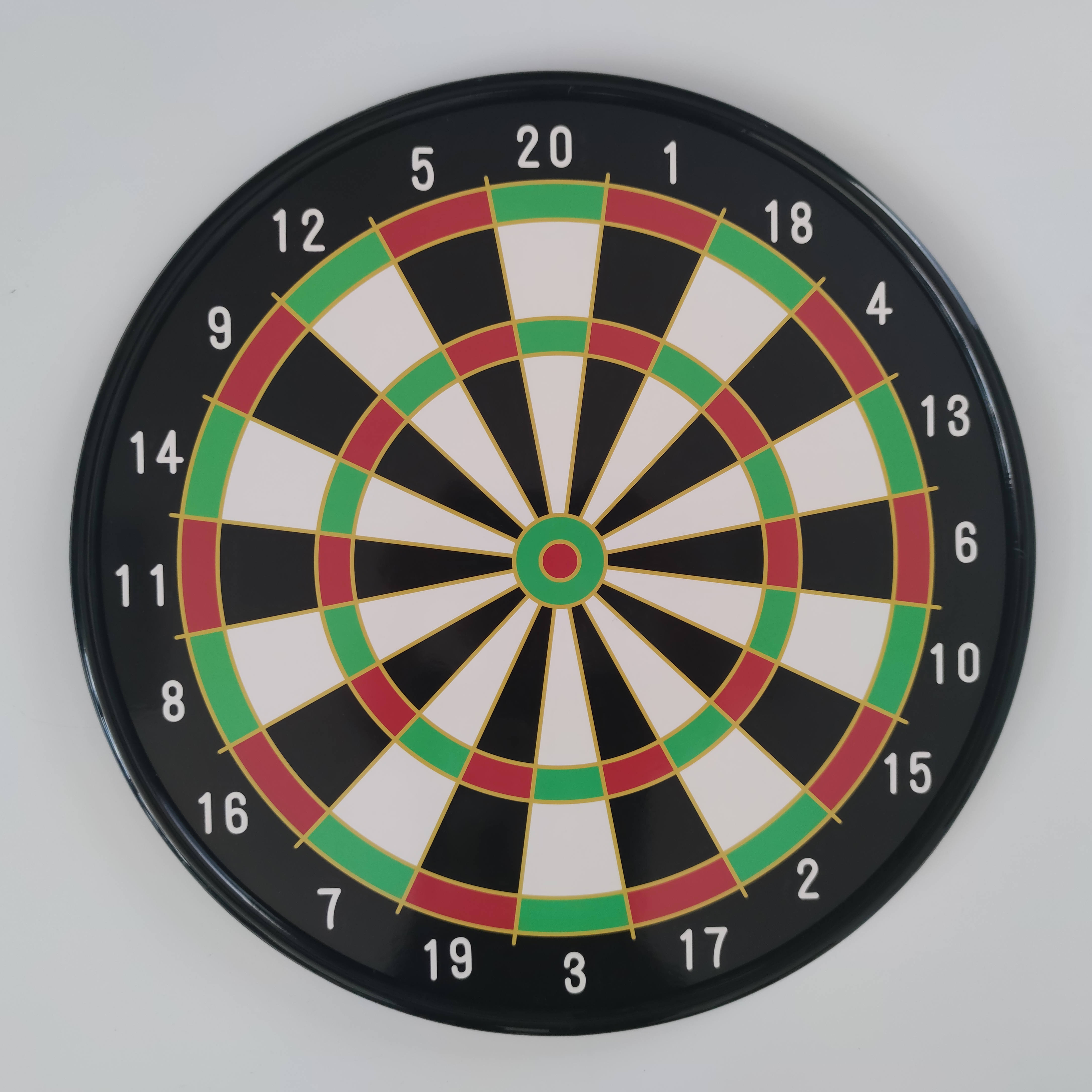 Magnetic plastic dartboard with darts
