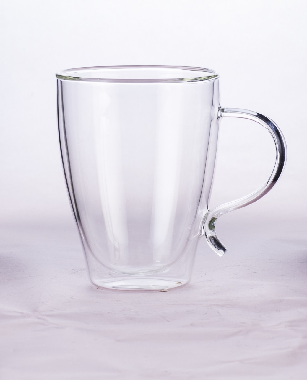 Classical Hand Made High Borosilicate Double wall glass tea mugs for home using with handle EU standard Dishwasher Safe ODM OEM