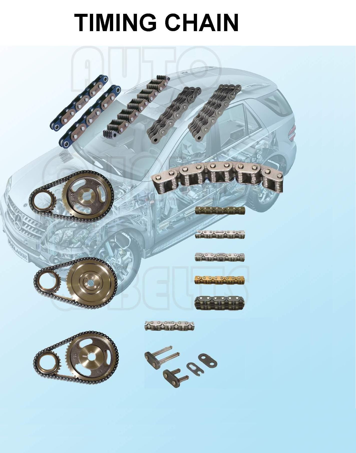 Chains for engine timing