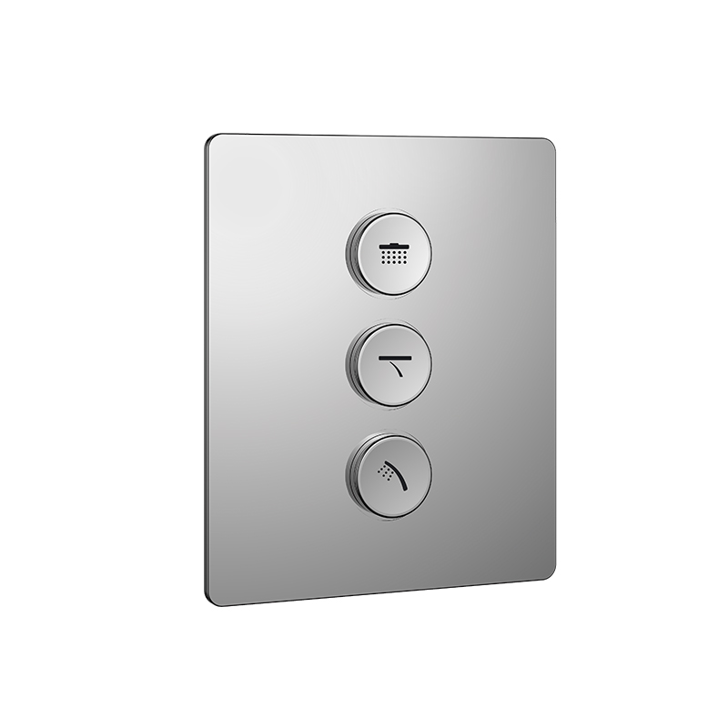 FLOVA Concealed 3-way diverter with GoClick-3 buttons