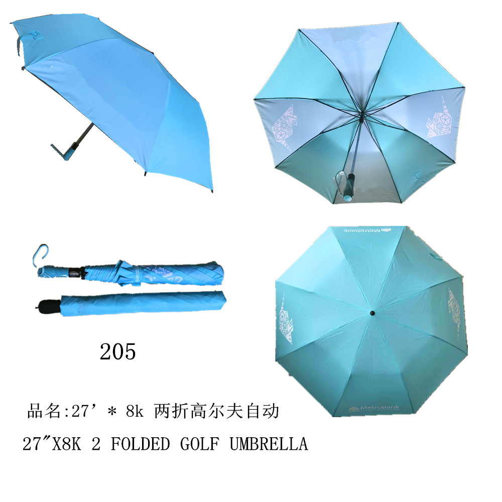 27"x8k 2 Folded Golf Umbrella