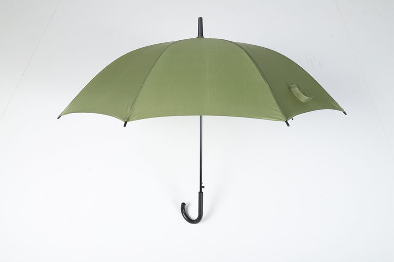 23inches 8ribs semi automatic straight umbrella with logo printing