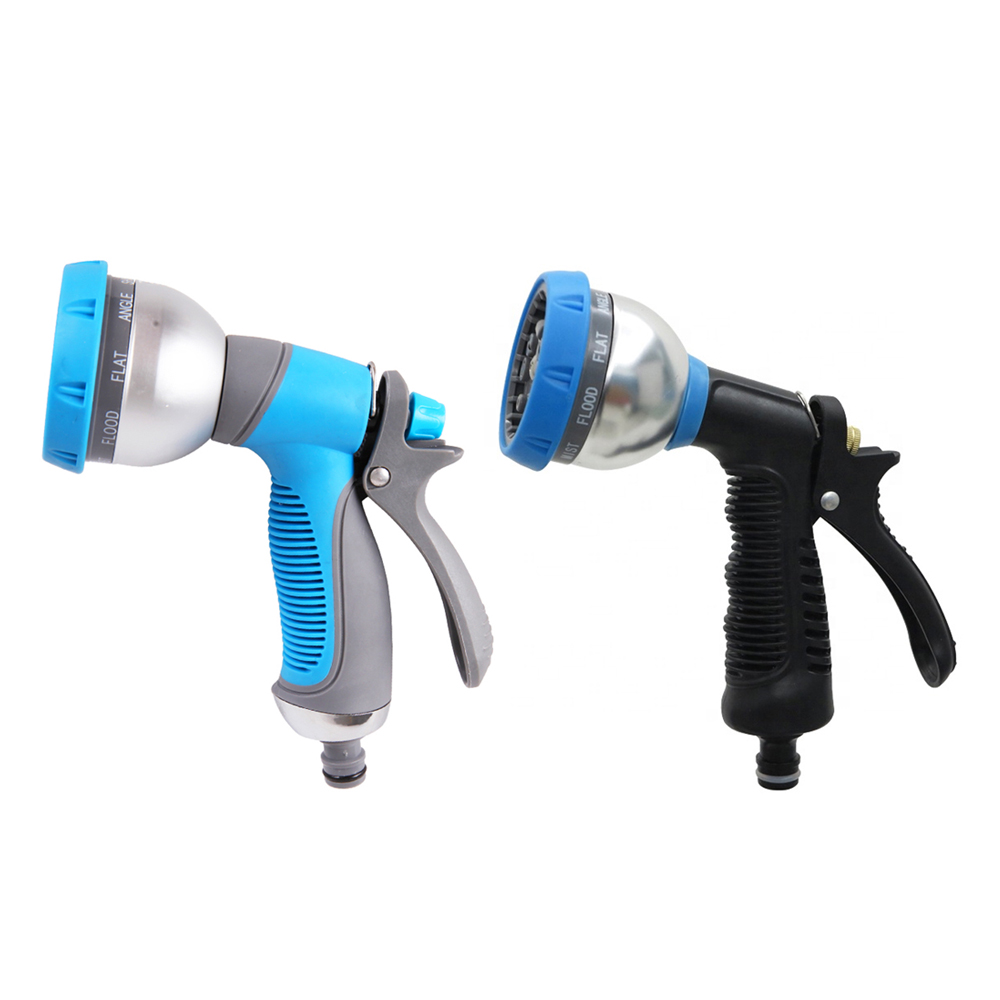 Seesa adjustable 9 pattern aluminum plastic garden home water sprayer gun high pressure car wash hose nozzle