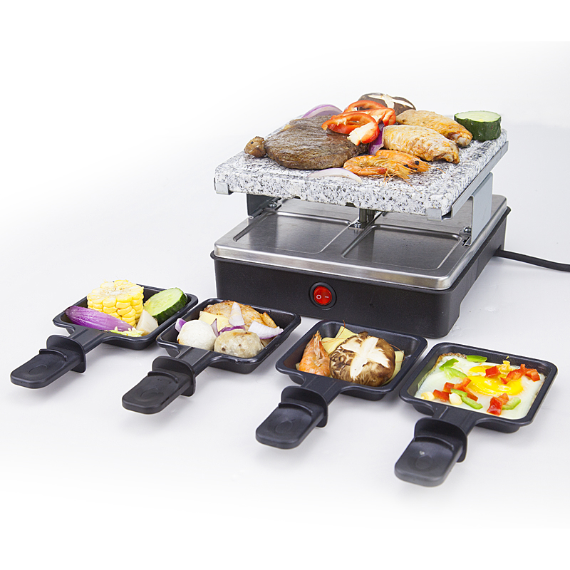 Raclette grill for 4 persons