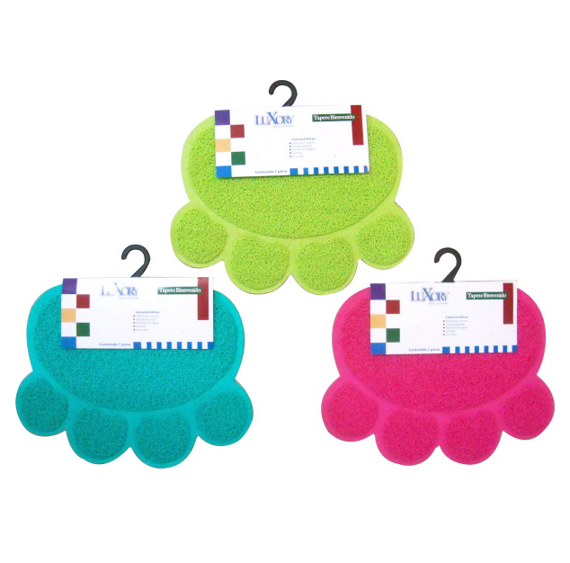PVC Pet's Door Mat，paw Shape