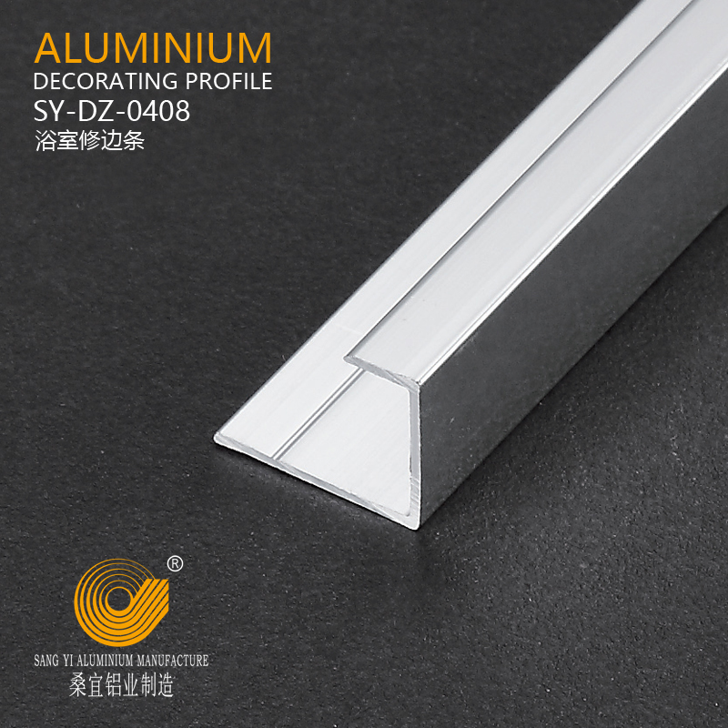 Aluminium profile bathroom edge protect corner trim