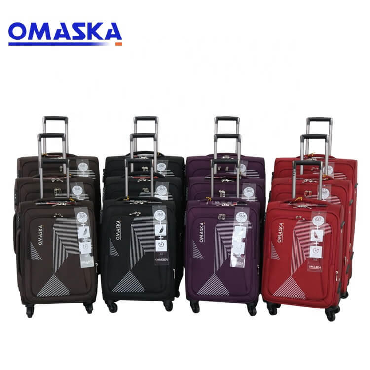 Luggage bag factory hot selling 2019 OEM logo nice quality 3pcs set spinner wheel traveling luggage roller bag
