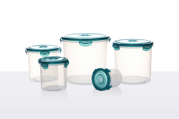 PP vacuum series Food storage container SET 5—Round
