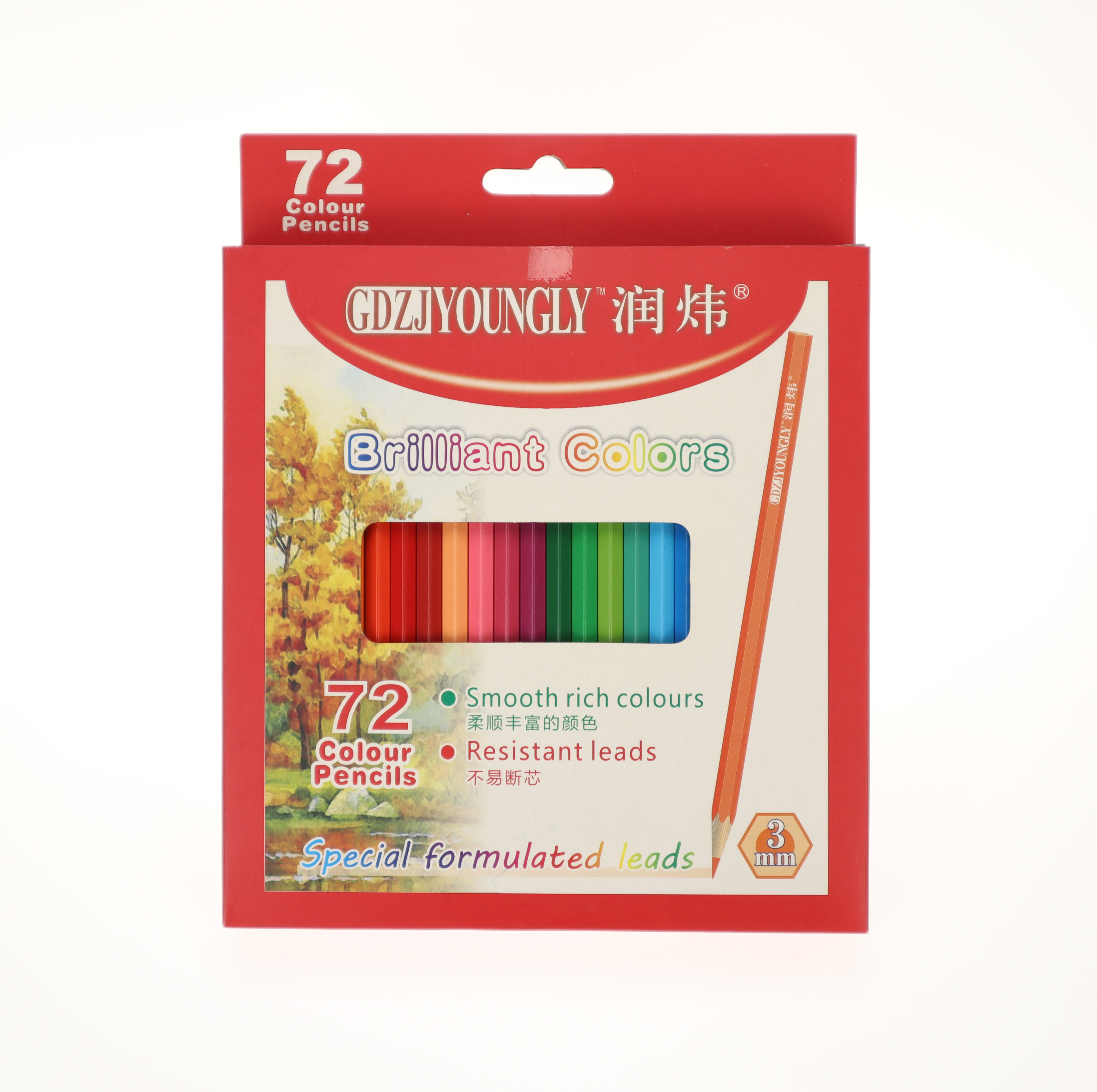 72 color pencils plus smooth in paperbox