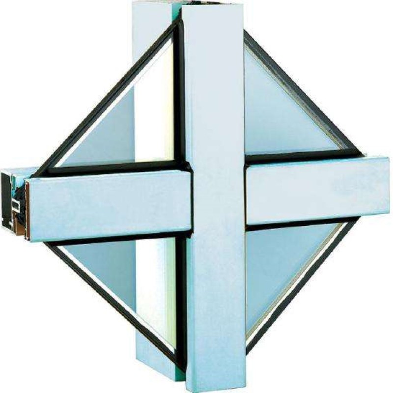 Aluminum curtain wall for building