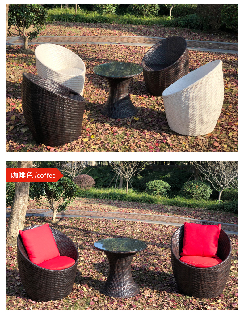 Plastic rattan chair