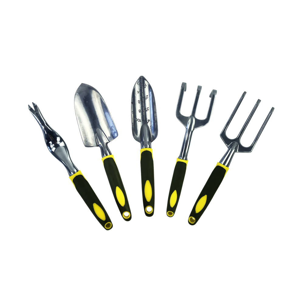 Garden trowel and cultivator set aluminum body metal garden tool