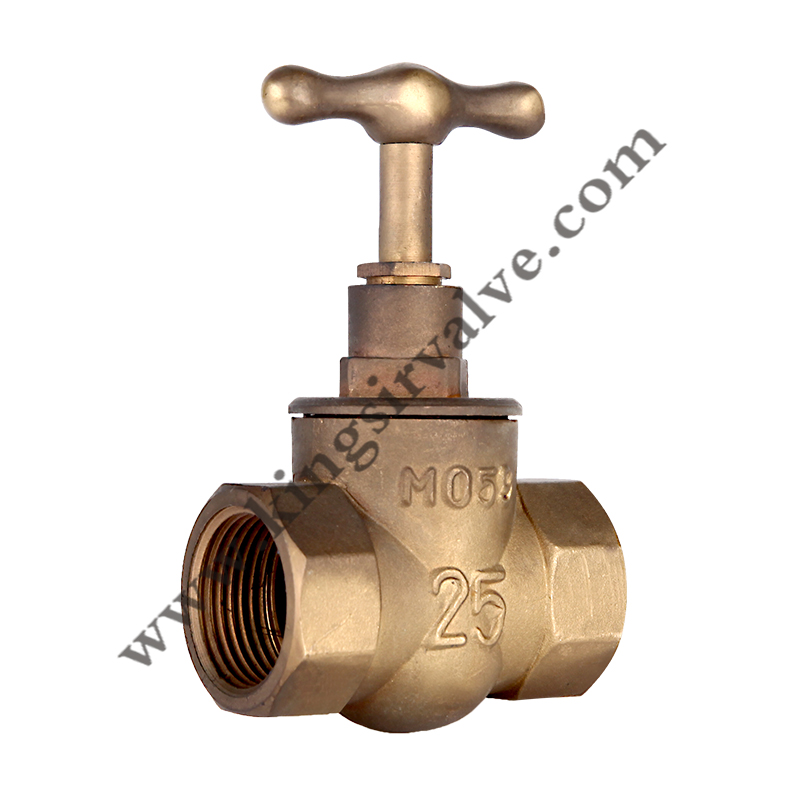 Brass stop valve