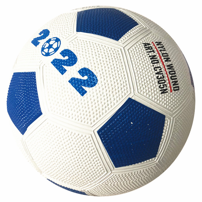 Factory Direct Promotion Durable Colorful Rubber Football Custom size 3 size 4 size 5 Rubber Football