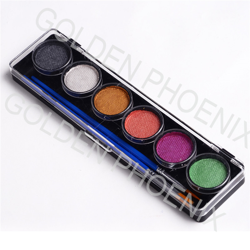 6 Colors 4g Palette Face Paint