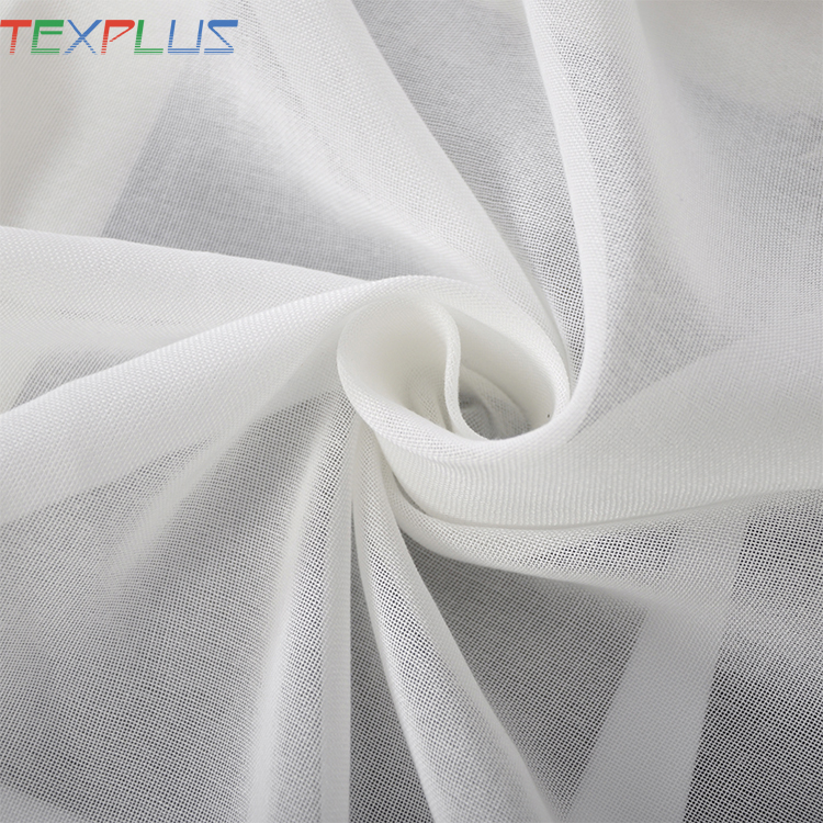 Piece dyed plain fabric sheer curtain