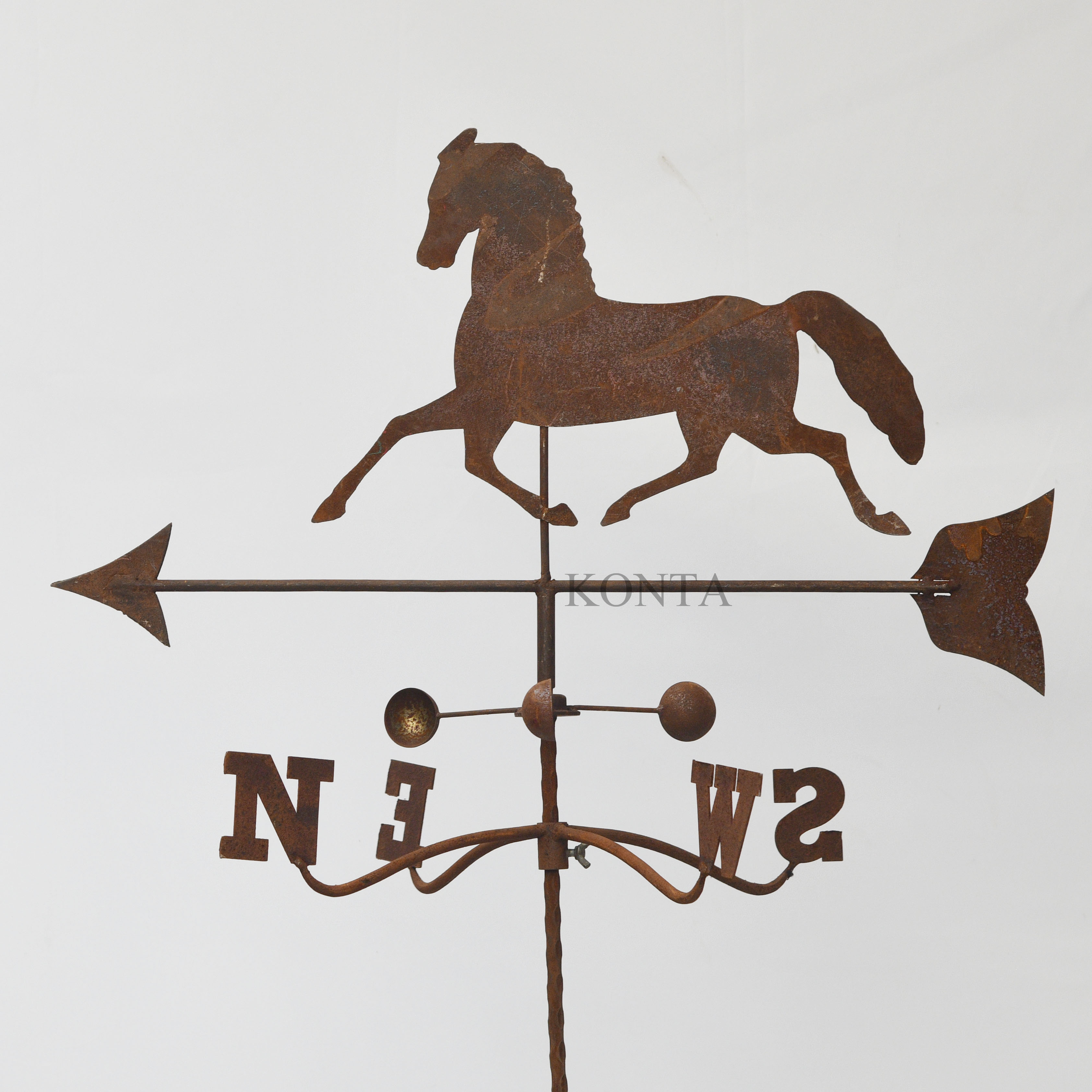 Garden Home Decorative Metal Wheathervane twist stake small horse