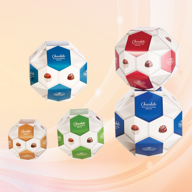 Ball Shape Candy Packaging Chocolate Box Custom Design Wholesale Food Packing Paper Gift Box