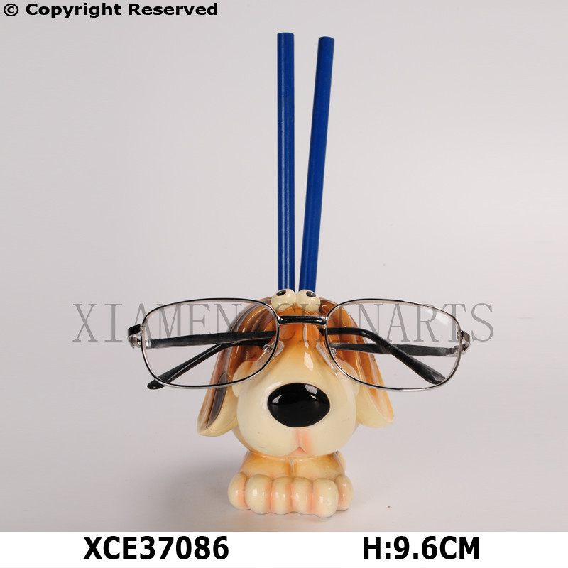 Dog pencil holder & eyeglass holder