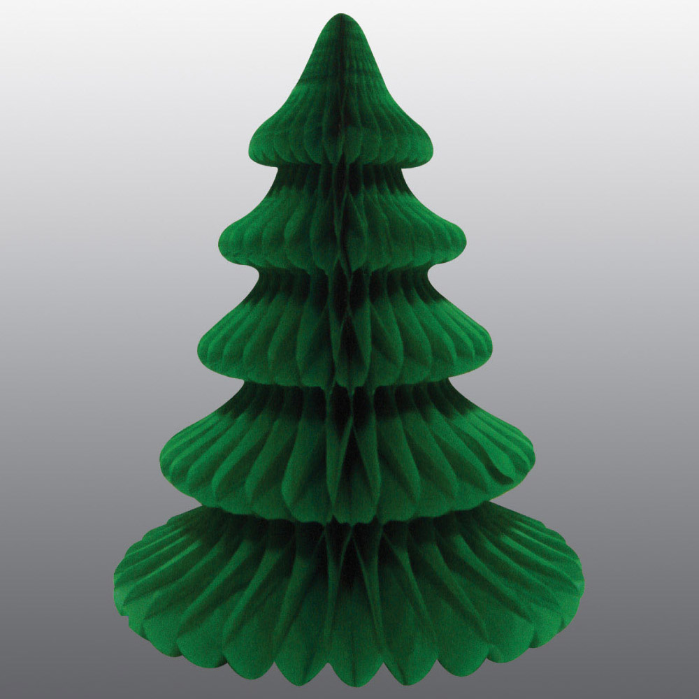 tissue paper honeycomb xmas tree