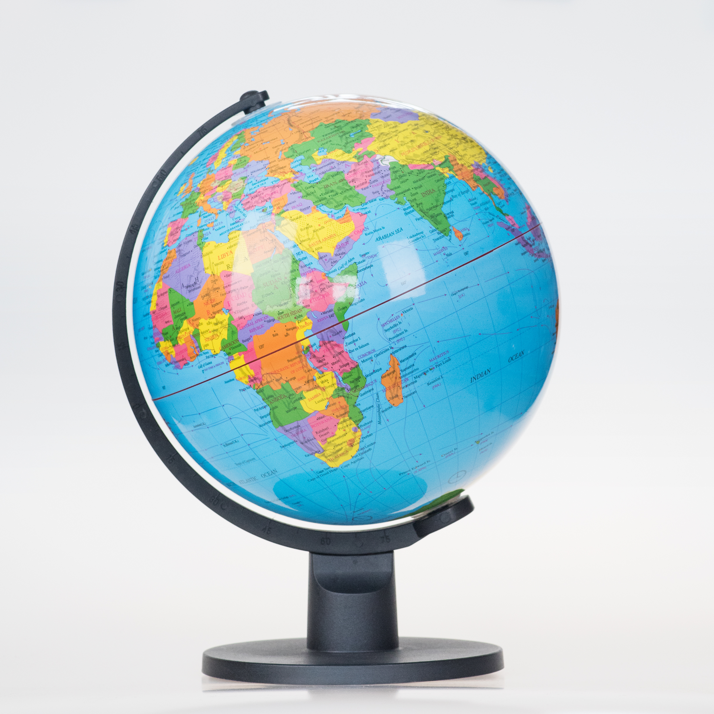 Plastic Frame PVC World Globe Political Globe for Education School Globe