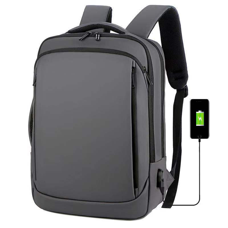 Large Capacity multifunction nylon waterproof USB charger back pack Laptop Backpack bag with USB Charging port