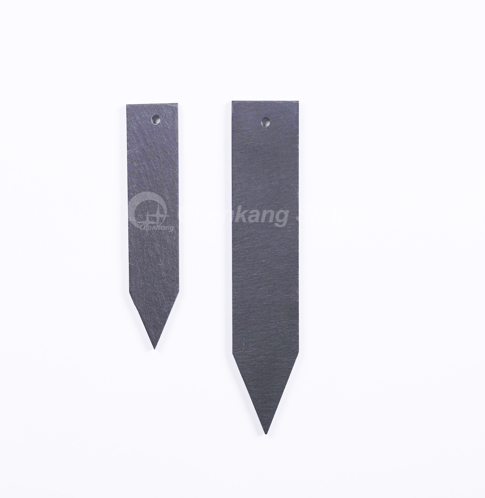 Set of 6, Slate Garden Tag Water Cut Edges