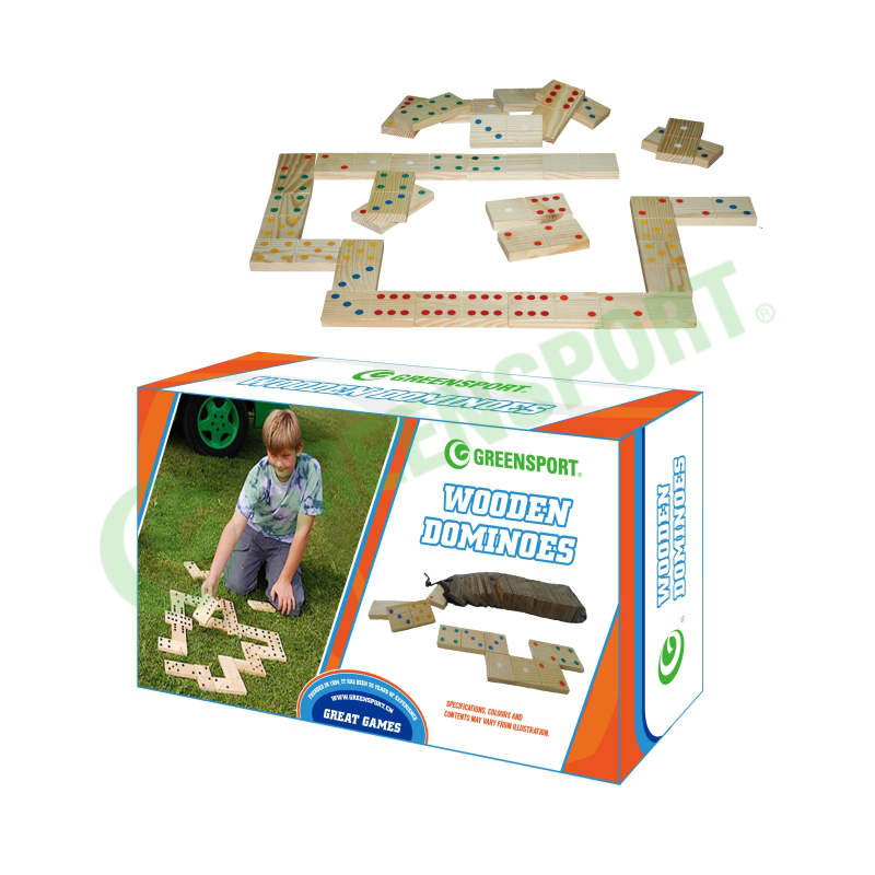 Wooden dominoes