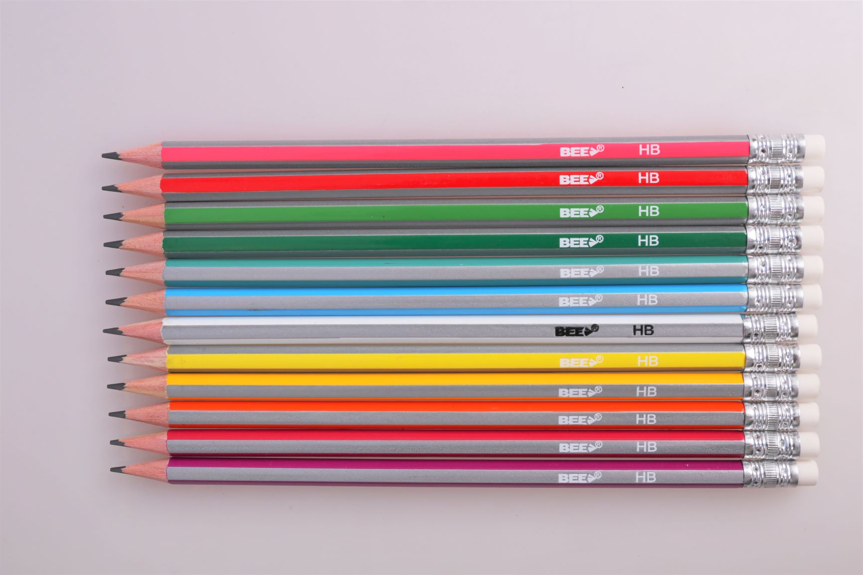HB pencil with eraser