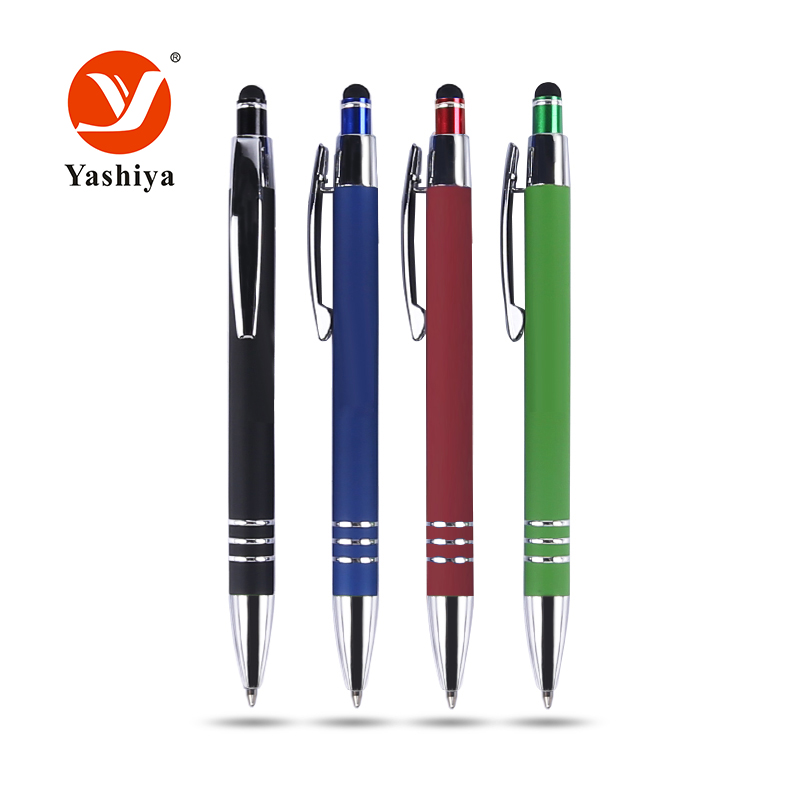 Asia stationery SYL8007 aluminum stylus ball pen with light at the tip