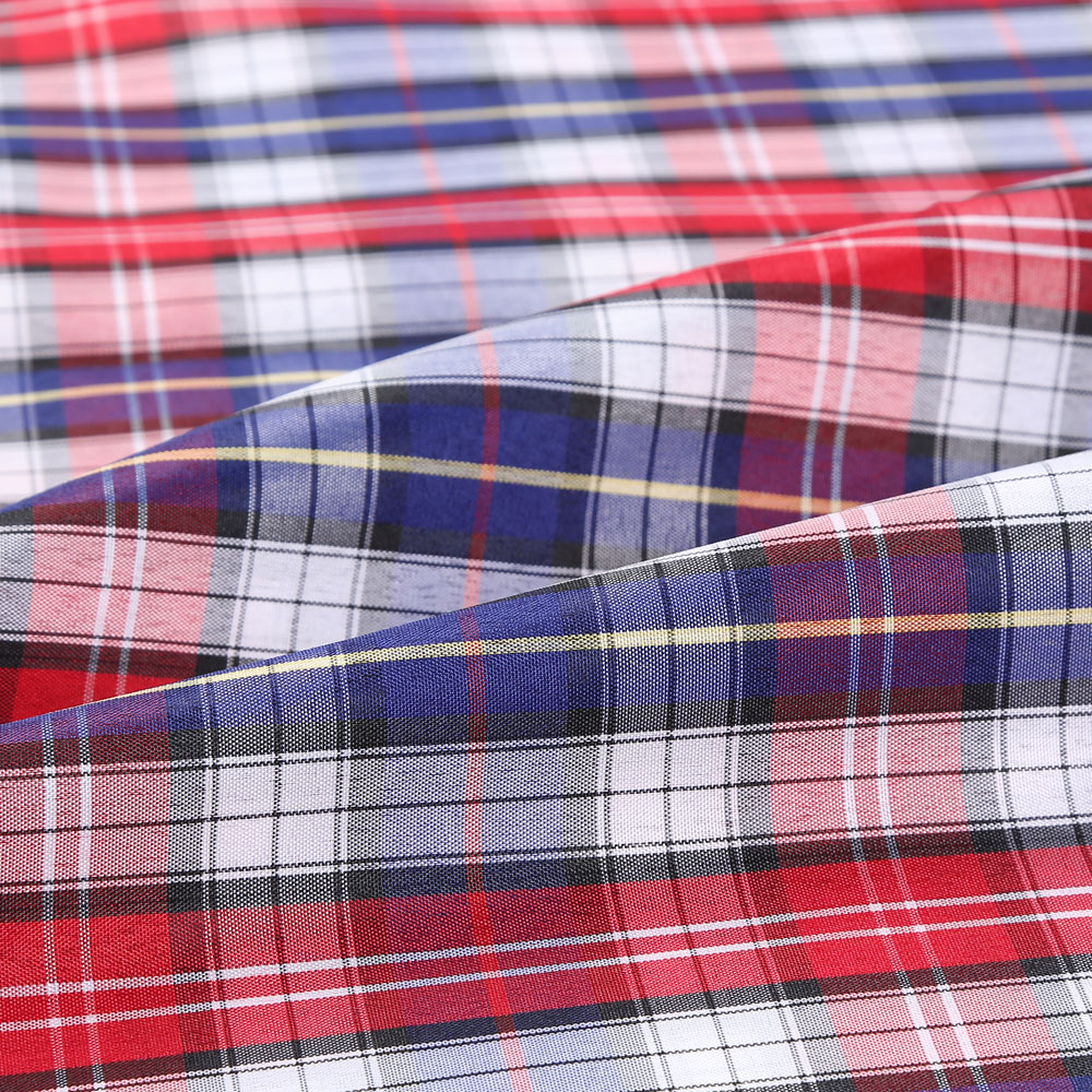 Yarn Dyed Fabric Student School Check 100D*100D 94*58