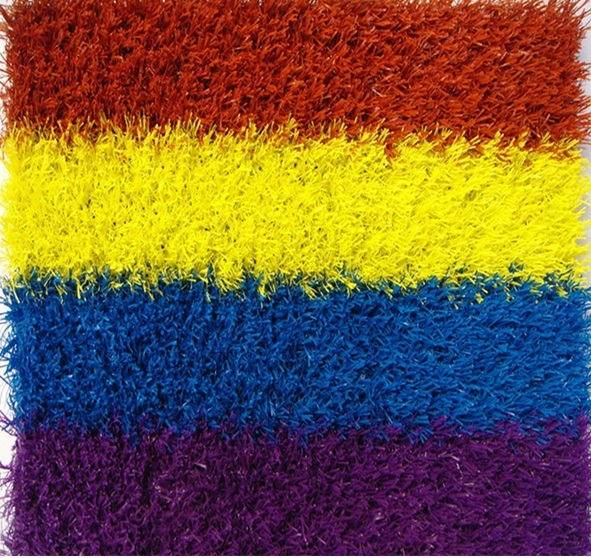 Colorful decoration Artificial grass carpet