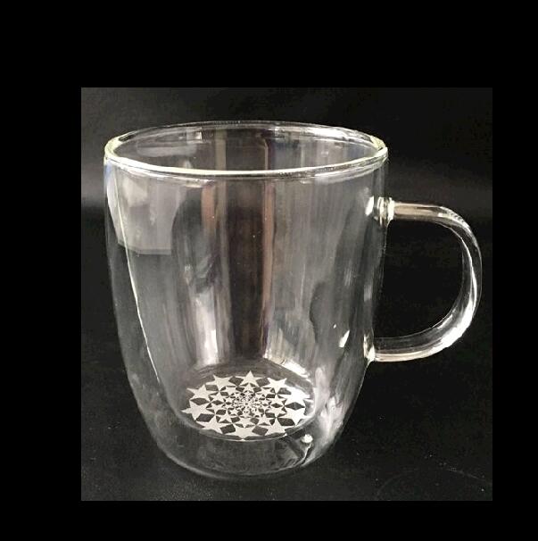 Sanding Bottom Double Wall Cup with Handle