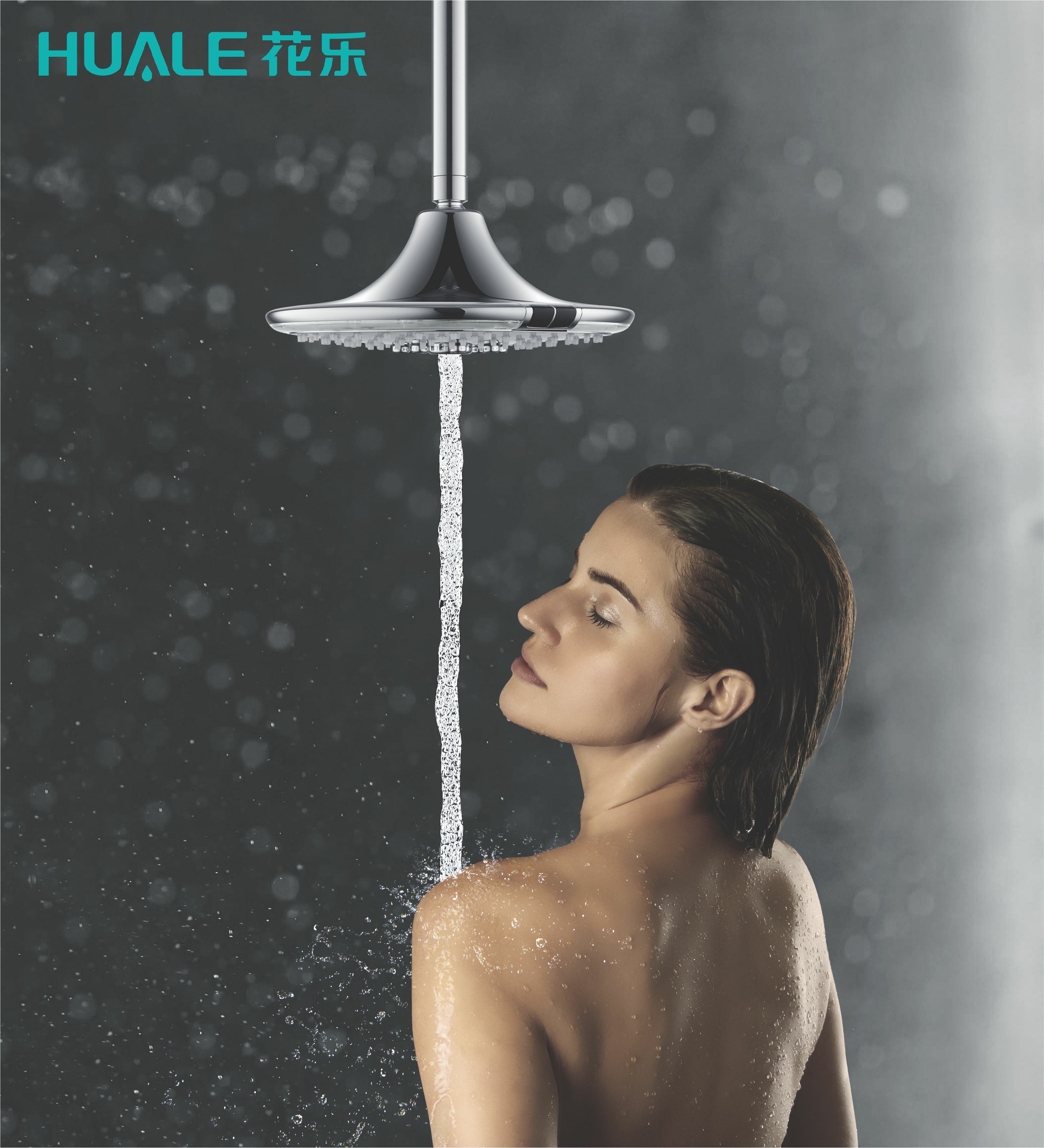 Huale I-Switch sensor intelligent infrared three fuction mist bubble rain shower head