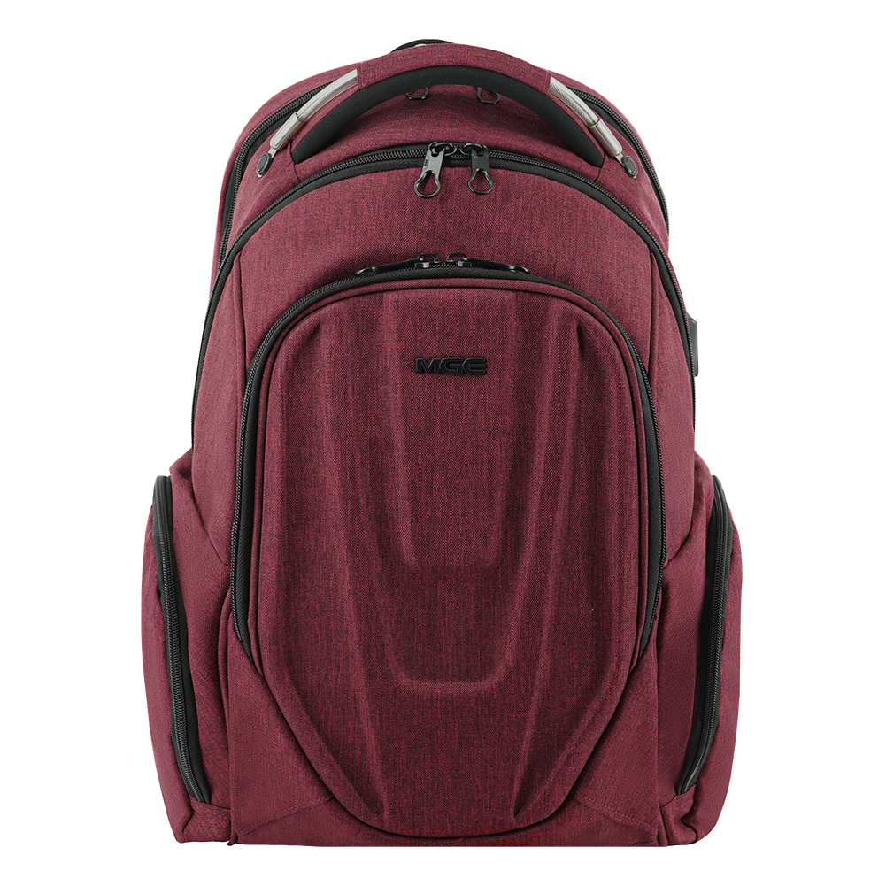 MGE Travel Laptop Backpack Hard shelled 17.3inch Computer backpack Stylish Water-repellent Laptop backpack with RFID Pockets USB Charging PORT for Work/ Business/ College/ Men/ Women